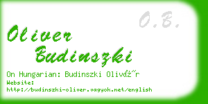 oliver budinszki business card